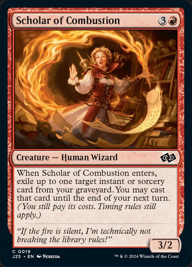 2024 Foundations Jumpstart Scholar of Combustion #19 common card image