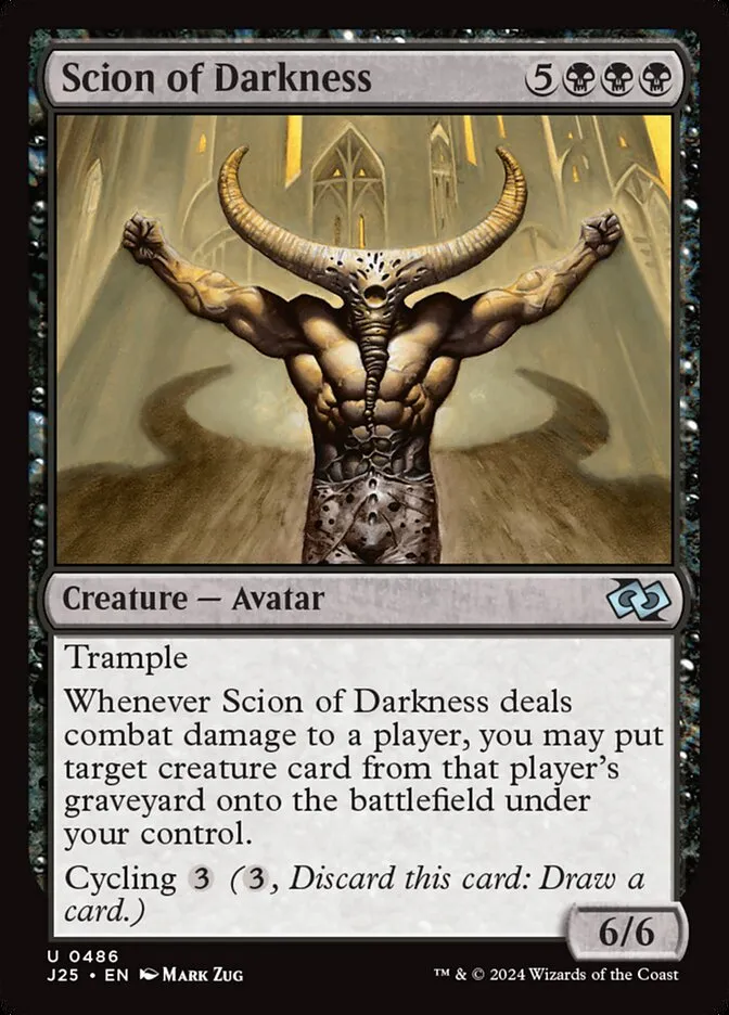 2024 Foundations Jumpstart Scion of Darkness #486 uncommon card image