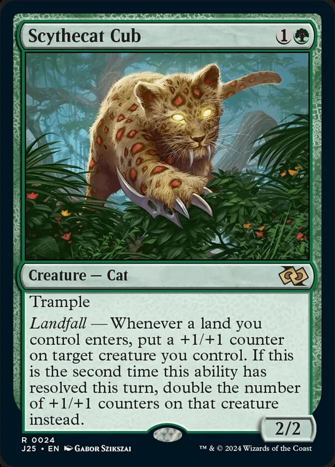 2024 Foundations Jumpstart Scythecat Cub #24 rare card image