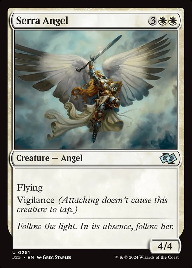 2024 Foundations Jumpstart Serra Angel #251 uncommon card image