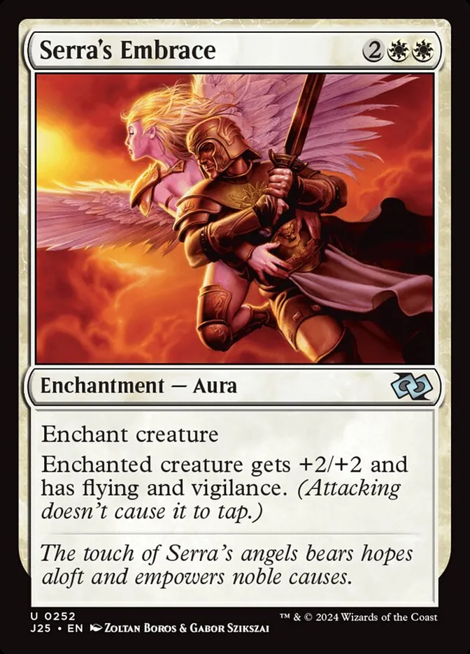 2024 Foundations Jumpstart Serra's Embrace #252 uncommon card image