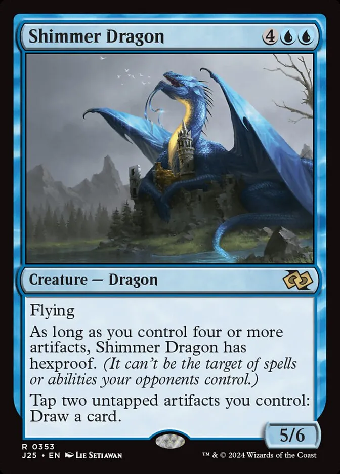 2024 Foundations Jumpstart Shimmer Dragon #353 rare card image