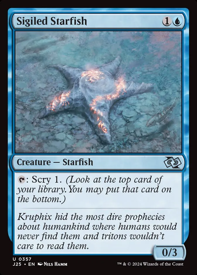 2024 Foundations Jumpstart Sigiled Starfish uncommon #357 uncommon card image