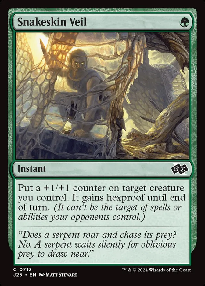 2024 Foundations Jumpstart Snakeskin Veil #713 common card image