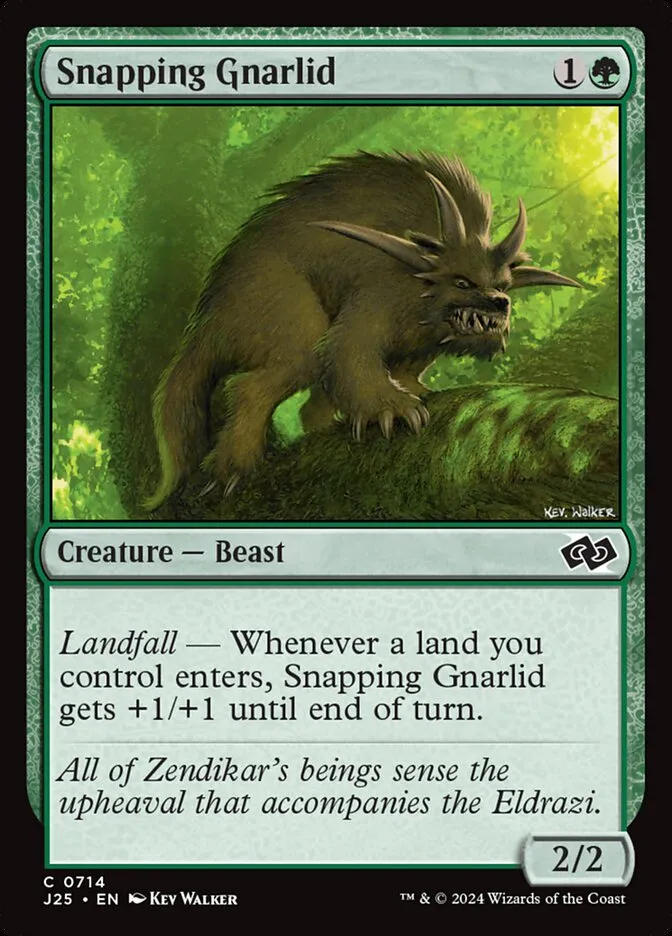 2024 Foundations Jumpstart Snapping Gnarlid common #714 common card image