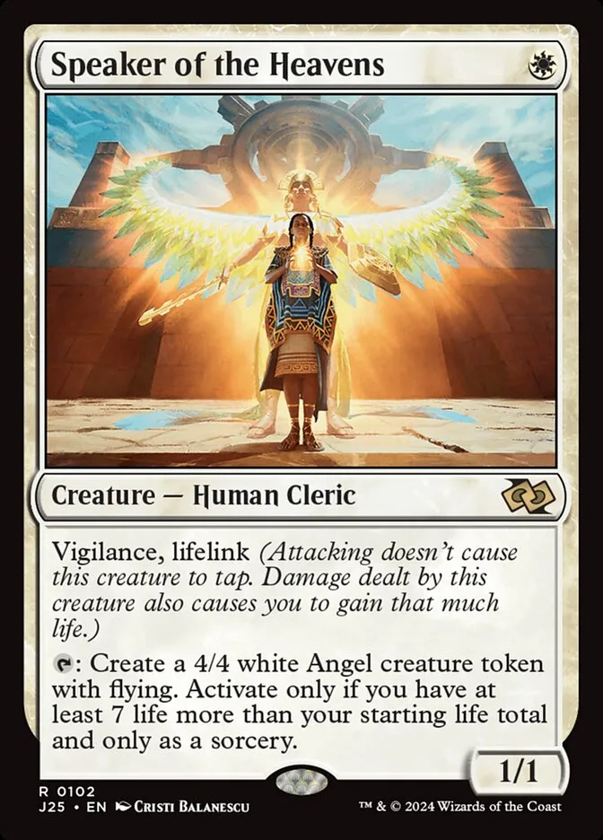 2024 Foundations Jumpstart Speaker of the Heavens rare #102 rare card image