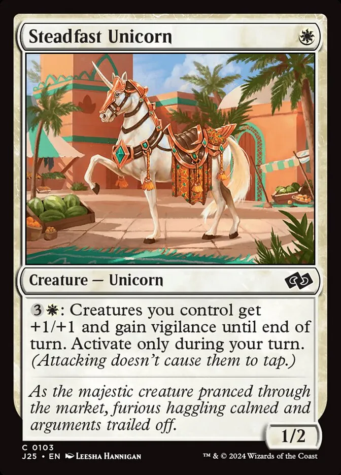 2024 Foundations Jumpstart Steadfast Unicorn common #103 common card image