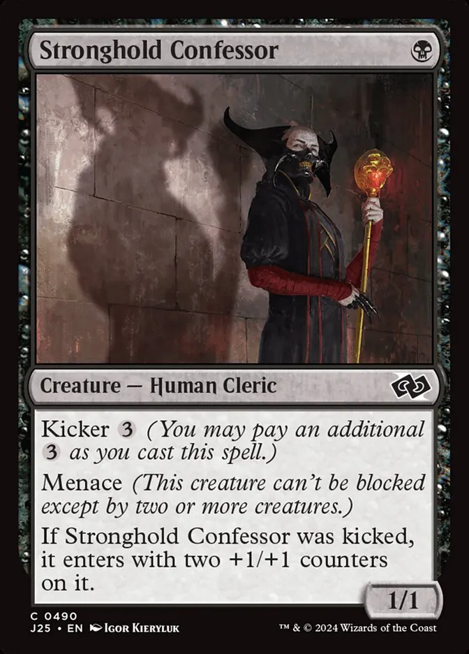 2024 Foundations Jumpstart Stronghold Confessor #490 common card image