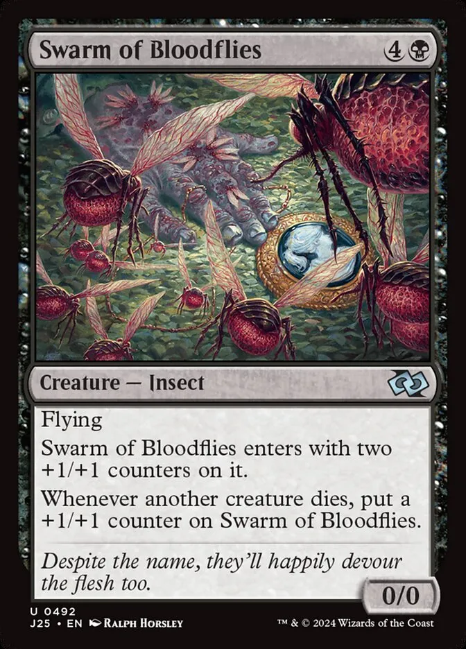 2024 Foundations Jumpstart Swarm of Bloodflies #492 uncommon card image