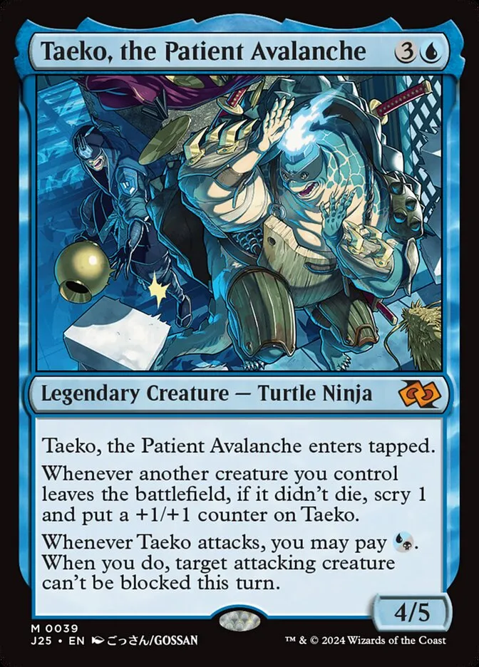 2024 Foundations Jumpstart Taeko, the Patient Avalanche [Anime] mythic #39 mythic card image