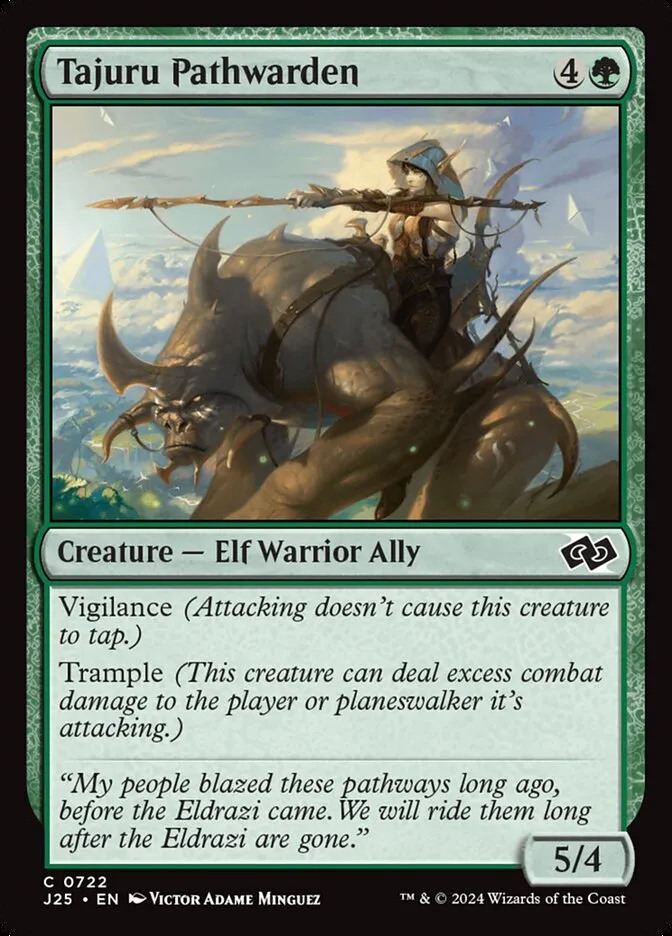 2024 Foundations Jumpstart Tajuru Pathwarden common #722 common card image