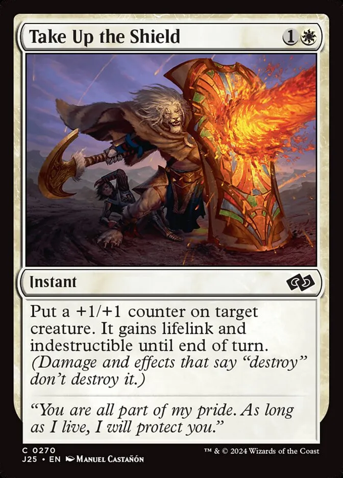 2024 Foundations Jumpstart Take Up the Shield common #270 common card image