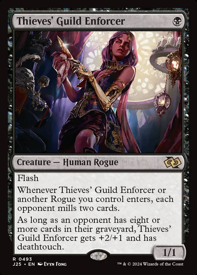2024 Foundations Jumpstart Thieves' Guild Enforcer rare #493 rare card image