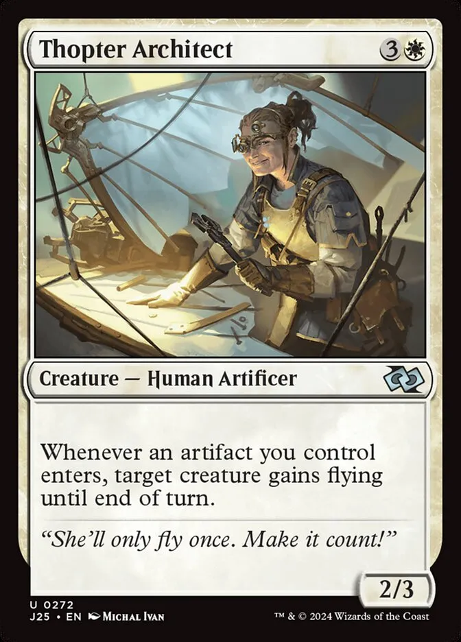 2024 Foundations Jumpstart Thopter Architect uncommon #272 uncommon card image