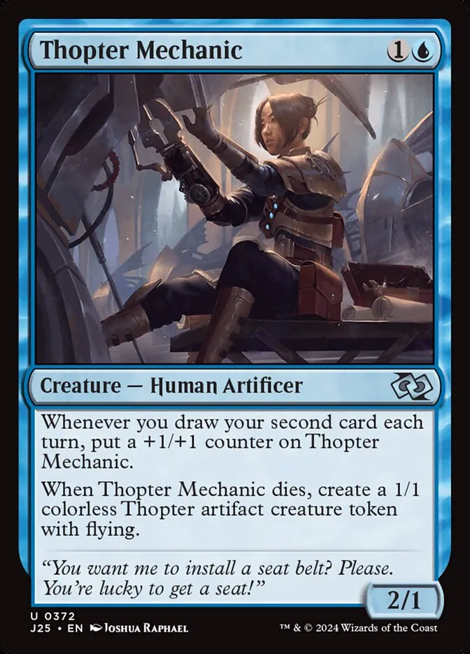 2024 Foundations Jumpstart Thopter Mechanic #372 uncommon card image