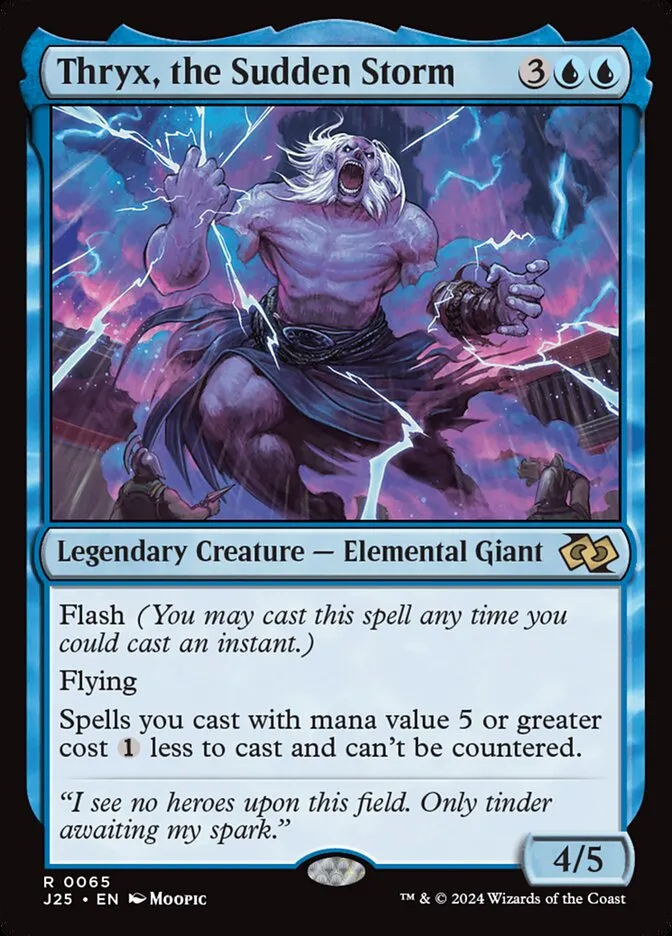 2024 Foundations Jumpstart Thryx, the Sudden Storm [Anime] rare #65 rare card image