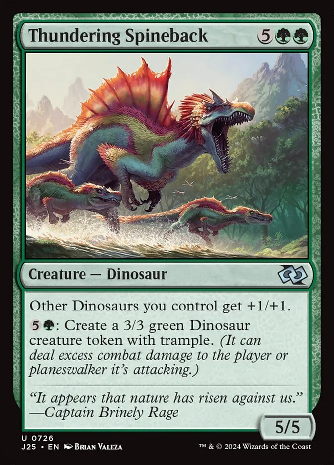 2024 Foundations Jumpstart Thundering Spineback uncommon #726 uncommon card image