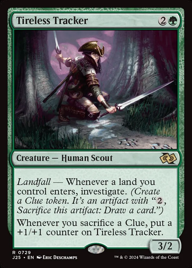 2024 Foundations Jumpstart Tireless Tracker rare #729 rare card image