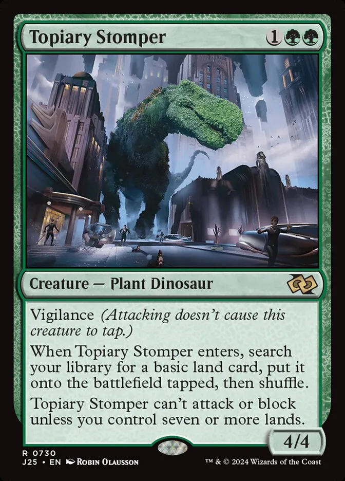2024 Foundations Jumpstart Topiary Stomper rare #730 rare card image