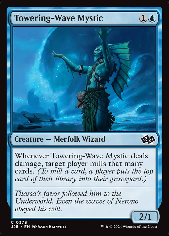 2024 Foundations Jumpstart Towering-Wave Mystic common #378 common card image