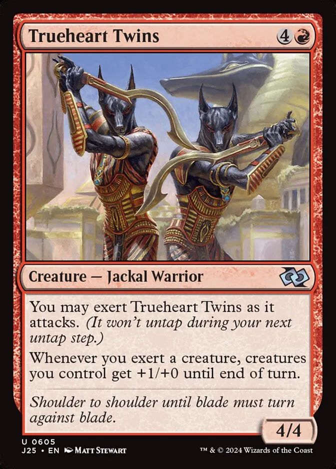 2024 Foundations Jumpstart Trueheart Twins #605 uncommon card image