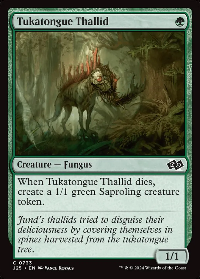 2024 Foundations Jumpstart Tukatongue Thallid #733 common card image