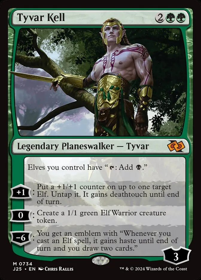 2024 Foundations Jumpstart Tyvar Kell mythic #734 mythic card image