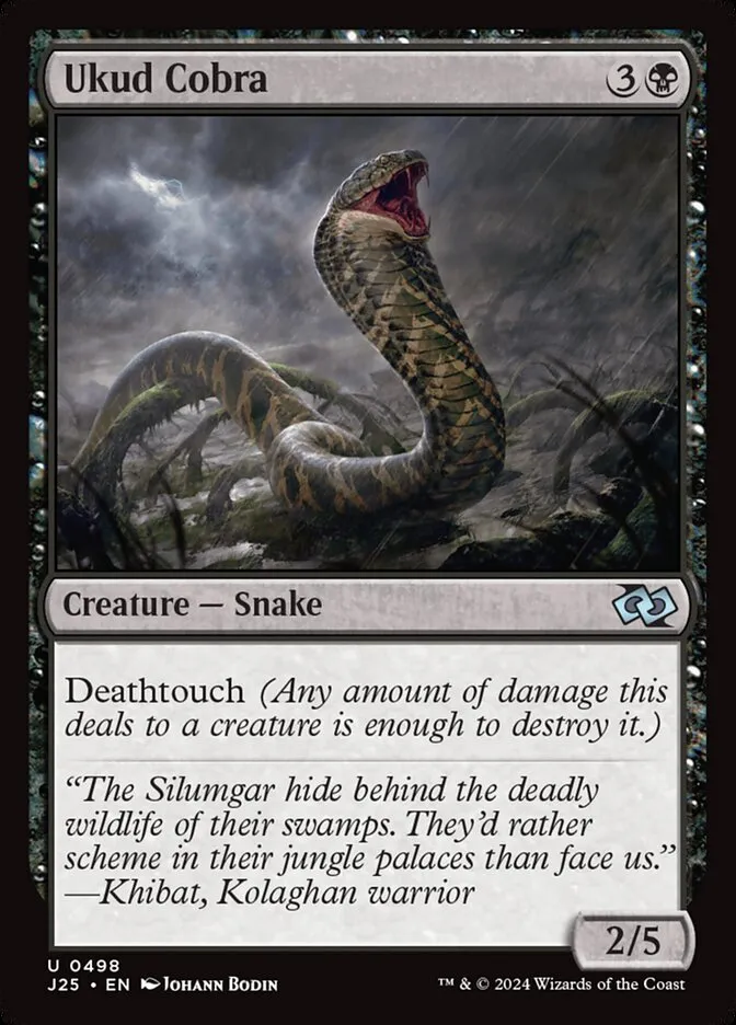 2024 Foundations Jumpstart Ukud Cobra uncommon #498 uncommon card image