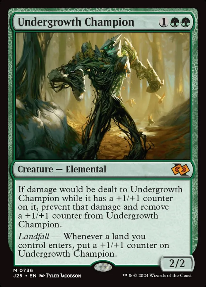 2024 Foundations Jumpstart Undergrowth Champion #736 mythic card image