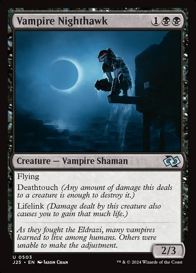 2024 Foundations Jumpstart Vampire Nighthawk uncommon #503 uncommon card image