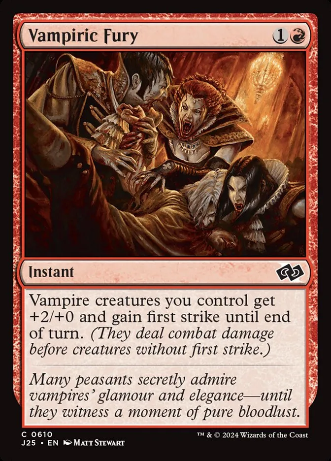 2024 Foundations Jumpstart Vampiric Fury #610 common card image