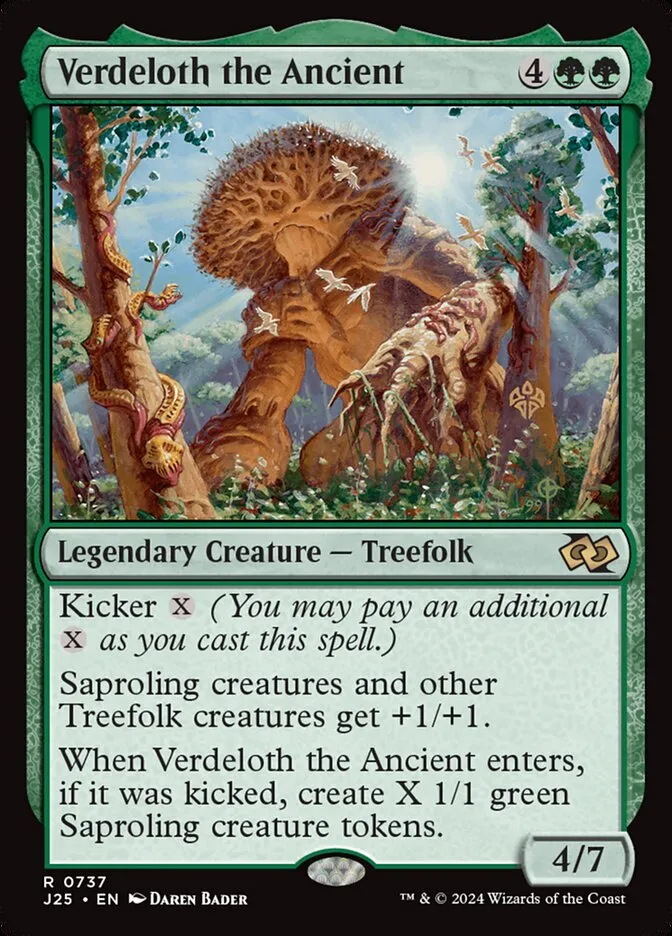 2024 Foundations Jumpstart Verdeloth the Ancient #737 rare card image