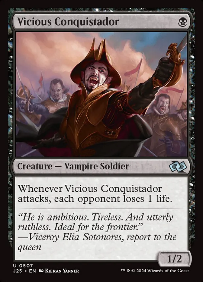 2024 Foundations Jumpstart Vicious Conquistador uncommon #507 uncommon card image