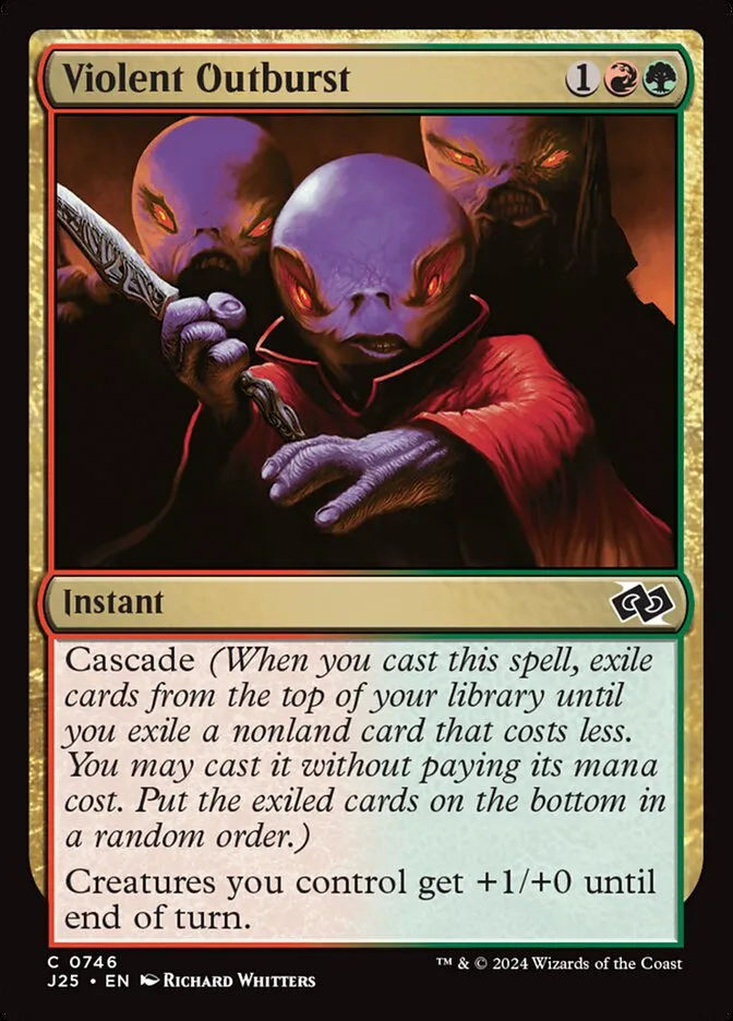 2024 Foundations Jumpstart Violent Outburst common #746 common card image
