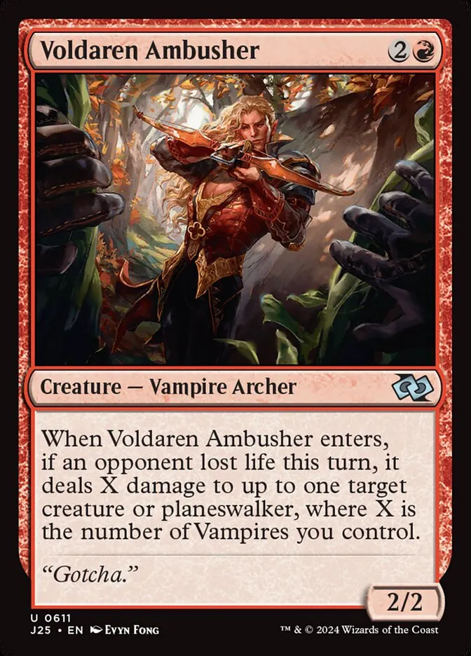 2024 Foundations Jumpstart Voldaren Ambusher #611 uncommon card image