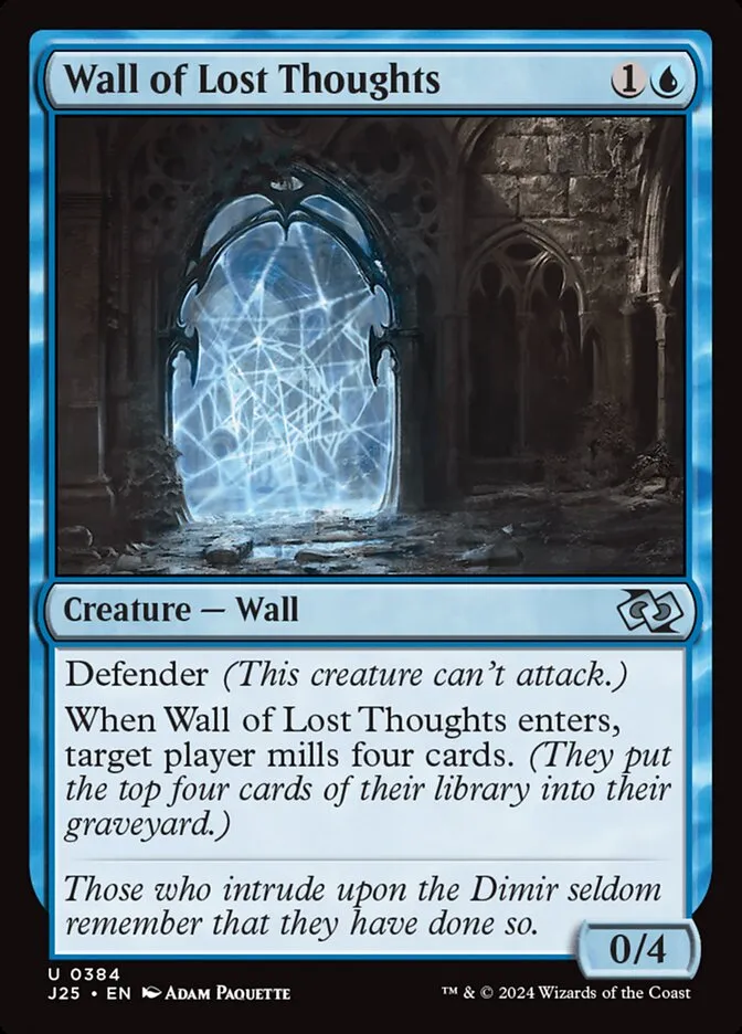 2024 Foundations Jumpstart Wall of Lost Thoughts #384 uncommon card image
