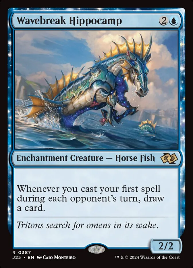 2024 Foundations Jumpstart Wavebreak Hippocamp rare #387 rare card image