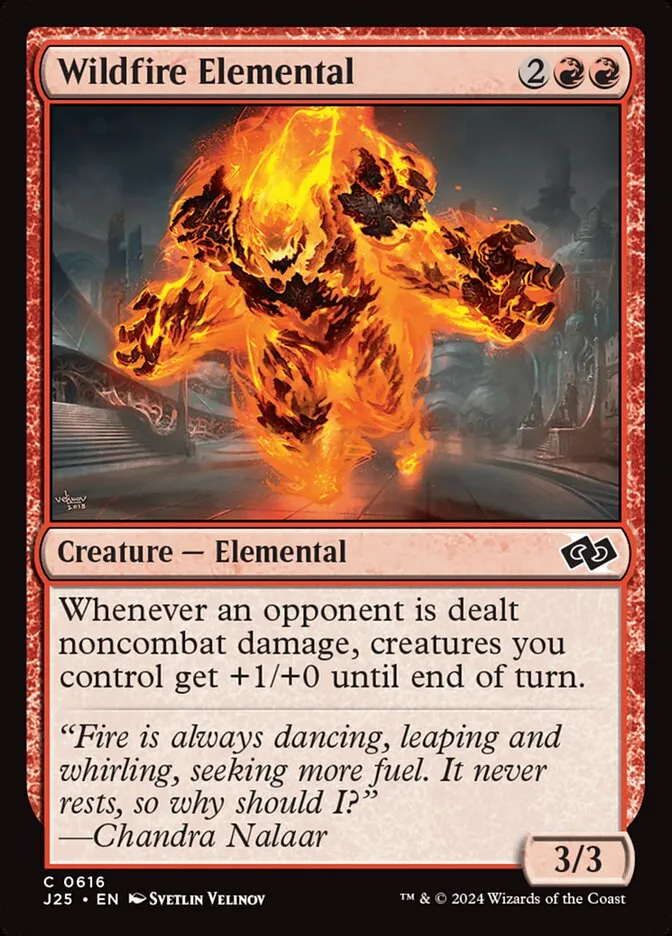 2024 Foundations Jumpstart Wildfire Elemental common #616 common card image