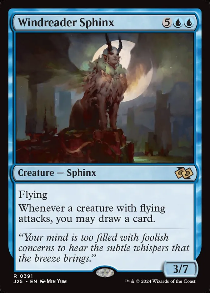 2024 Foundations Jumpstart Windreader Sphinx rare #391 rare card image