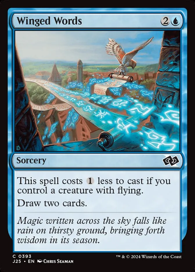 2024 Foundations Jumpstart Winged Words common #393 common card image