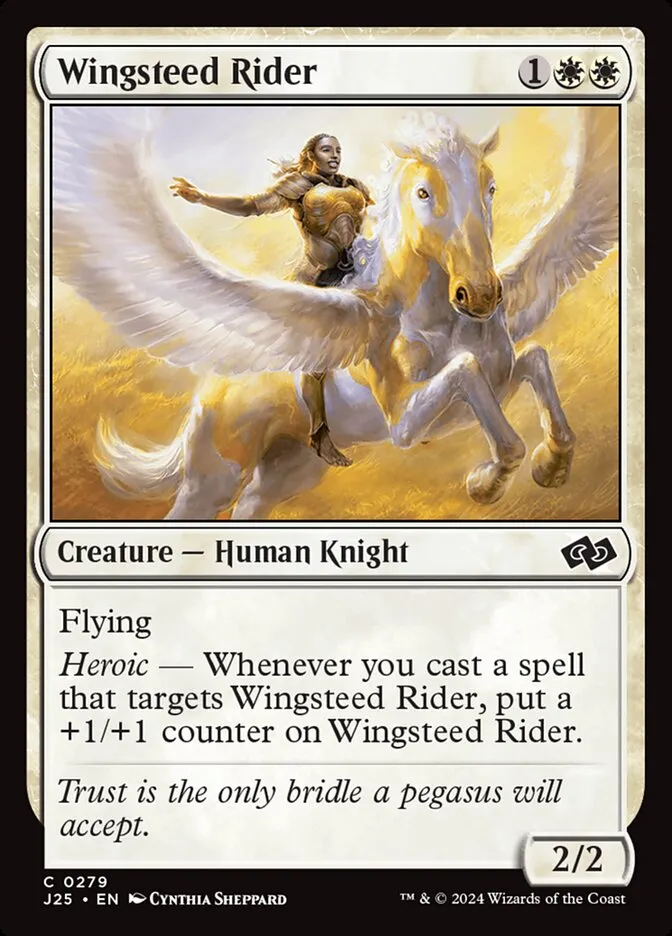 2024 Foundations Jumpstart Wingsteed Rider #279 common card image