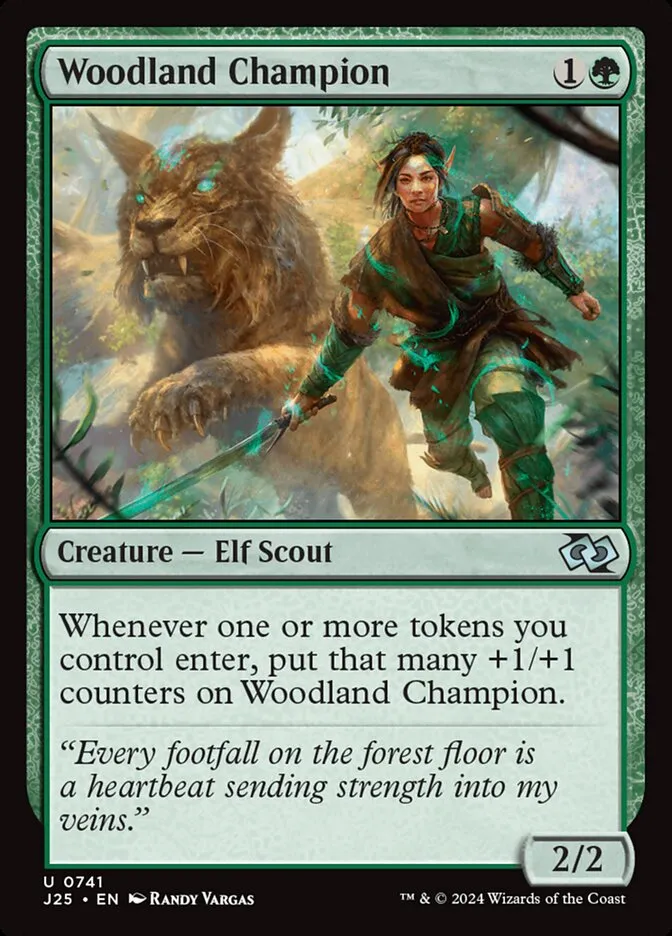 2024 Foundations Jumpstart Woodland Champion #741 uncommon card image