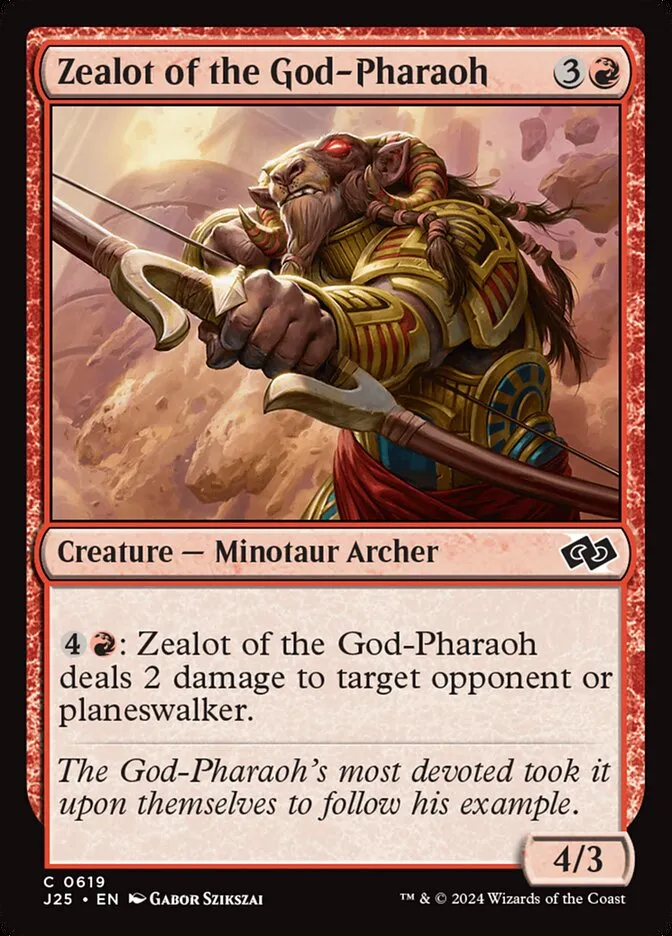 2024 Foundations Jumpstart Zealot of the God-Pharaoh #619 common card image