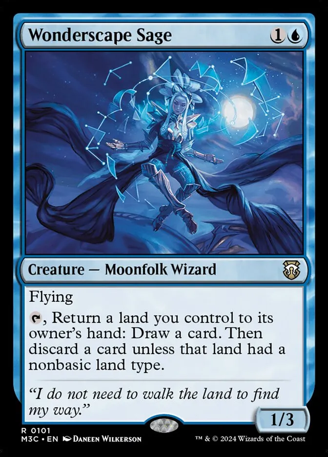 2024 Modern Horizons 3 Commander Wonderscape Sage rare #101 rare card image