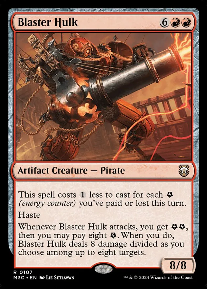 2024 Modern Horizons 3 Commander Blaster Hulk rare #107 rare card image