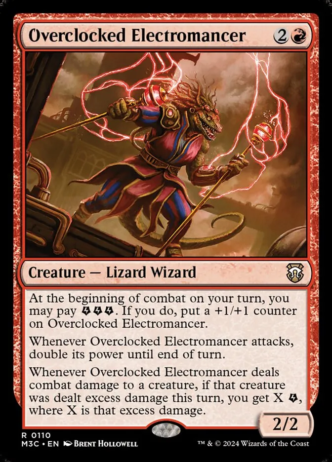 2024 Modern Horizons 3 Commander Overclocked Electromancer #110 rare card image
