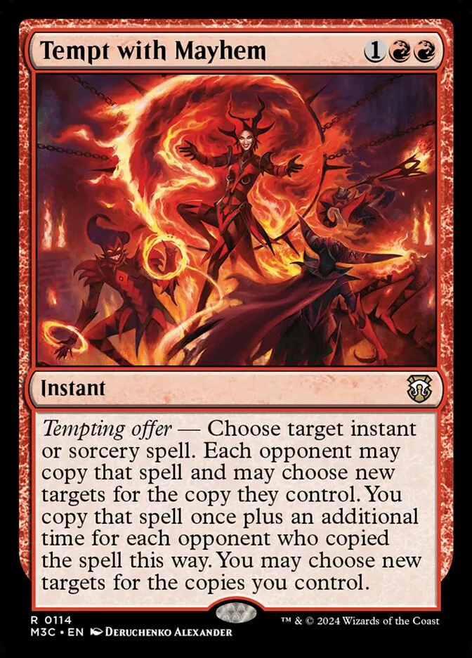 2024 Modern Horizons 3 Commander Tempt with Mayhem #114 rare card image