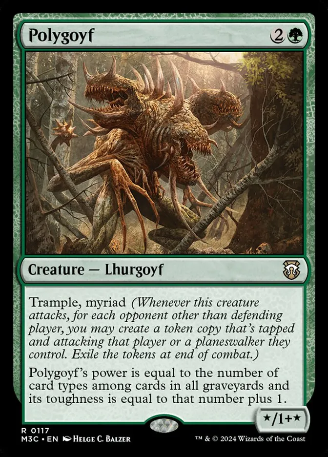 2024 Modern Horizons 3 Commander Polygoyf #117 rare card image
