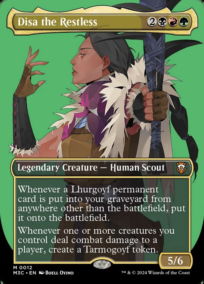 2024 Modern Horizons 3 Commander Disa the Restless [Borderless] mythic #12 mythic card image