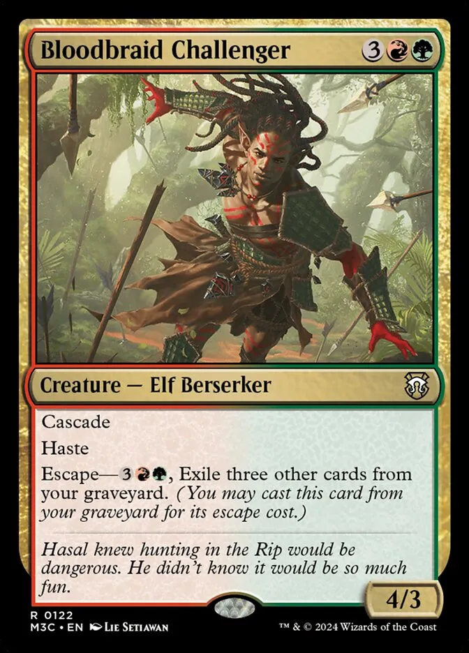 2024 Modern Horizons 3 Commander Bloodbraid Challenger #122 rare card image